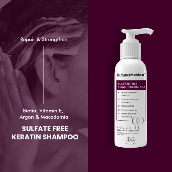 Sulfate Free Keratin Shampoo- liquid form- 250ml